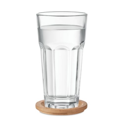 Glas met bamboe deksel - Afbeelding 2